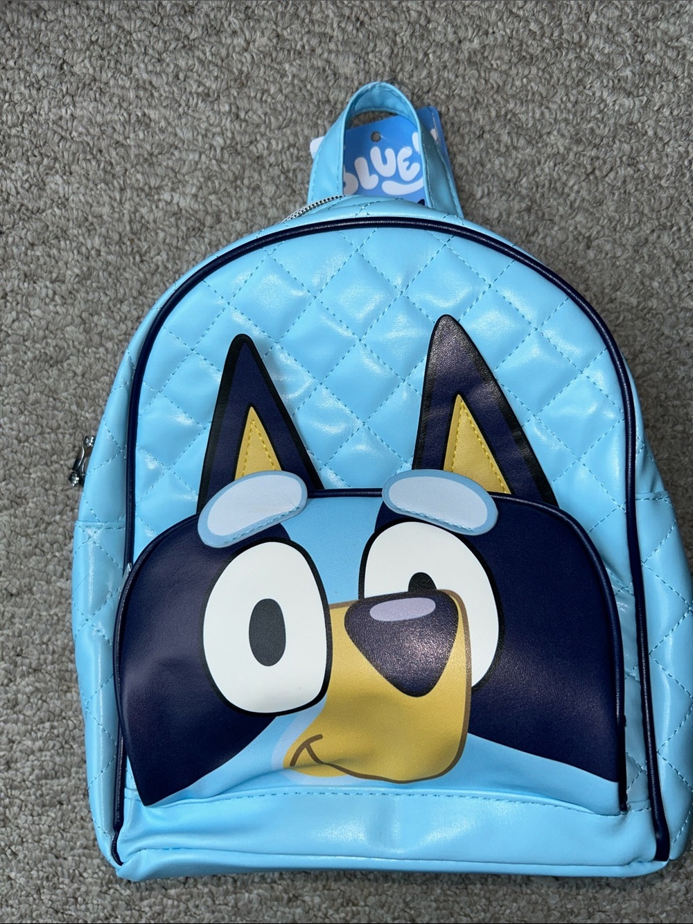 Blue Kids Character Quilted Backpack